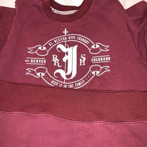 Jiberish Maroon Men's Sweatshirt